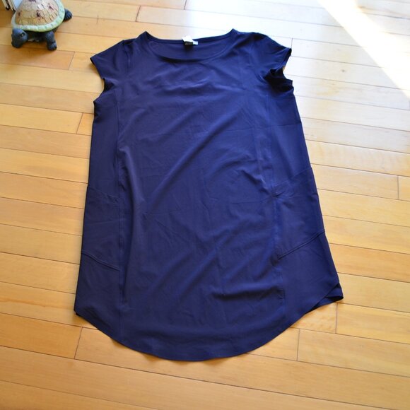 T by Talbots Cap Sleeve Navy Blue Shift Dress Size XL NWT - Picture 1 of 12
